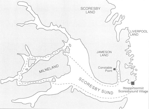 Scoresby Sound Map