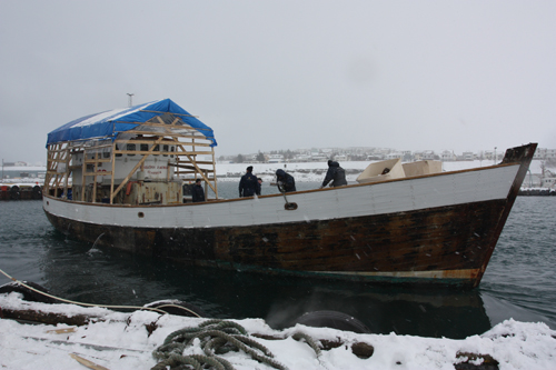 Gardar up in the shipyard