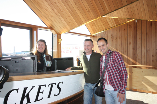 Customers and staff happy with the new ticket office