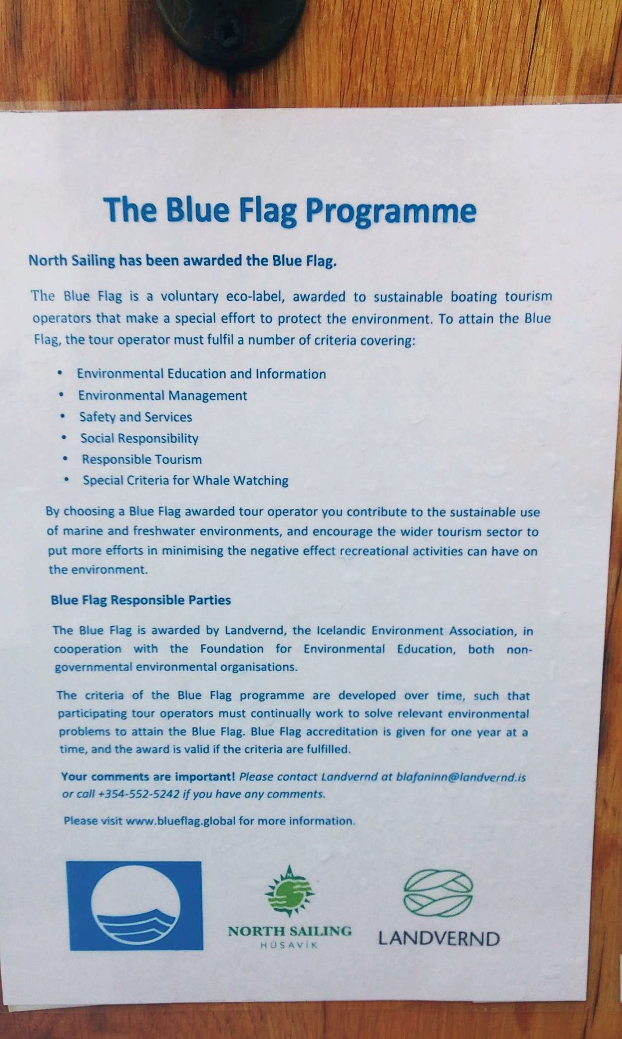 theblueflagprogram North Sailing