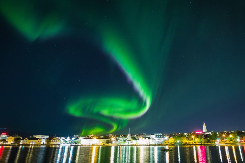 Reykjavik City Lights