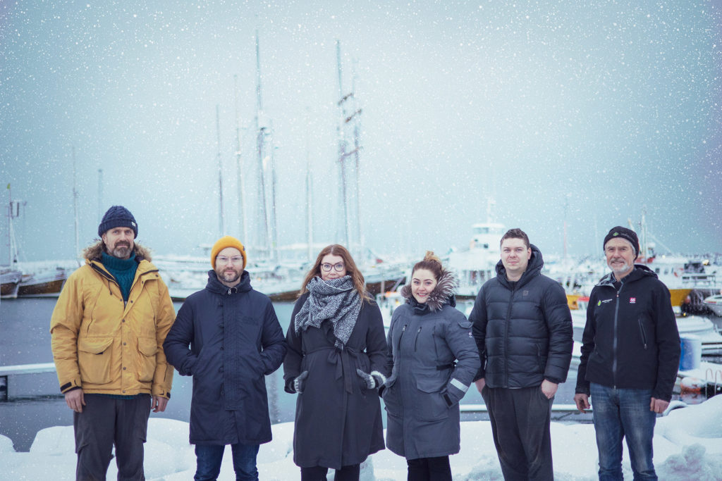 Team North Sailing down by Húsavík harbour