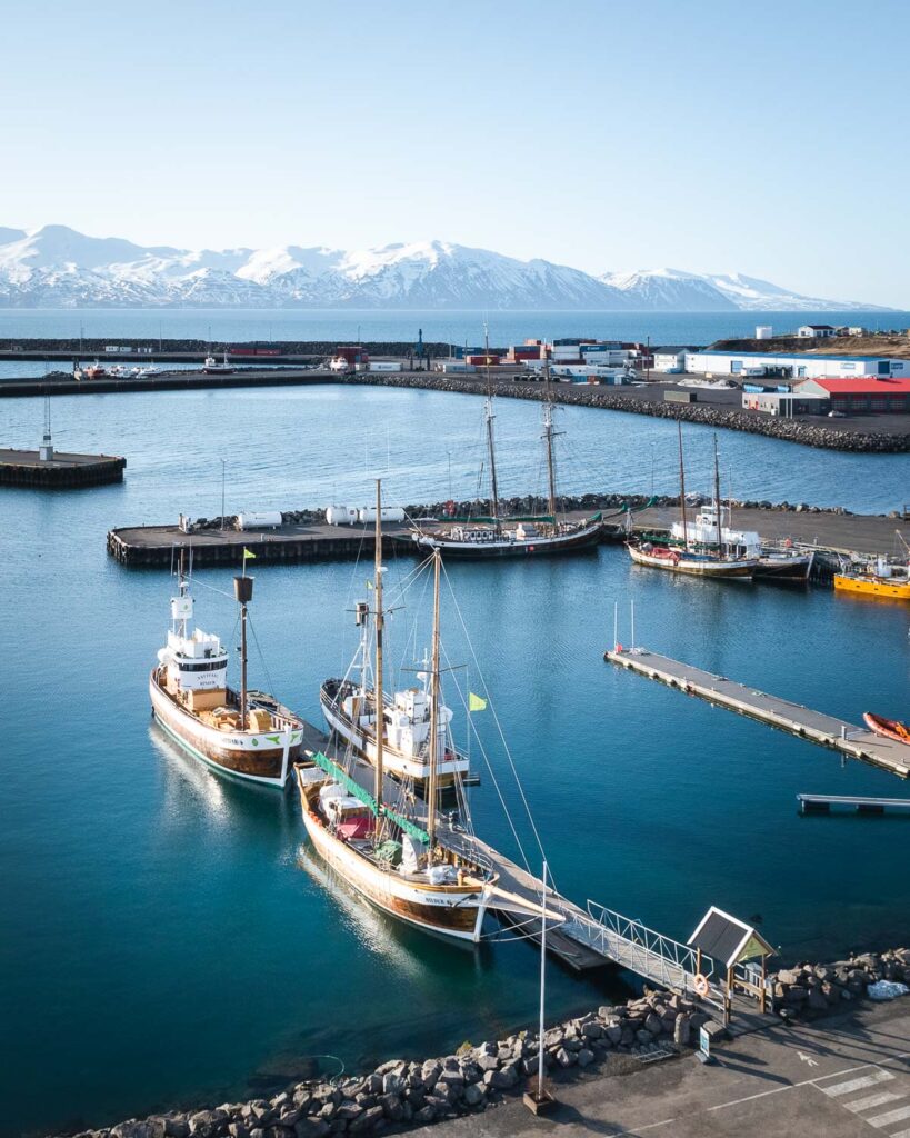 Húsavík harbour in March