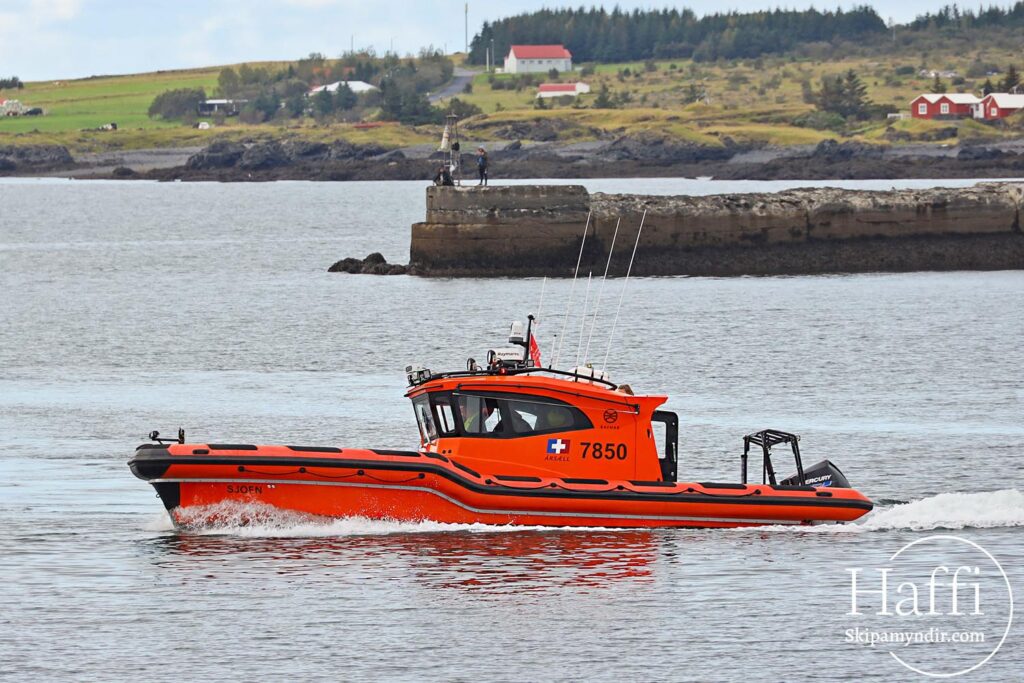 The new search and rescue boat coming to Húsavík (photo by Hafþór Hreiðarsson)