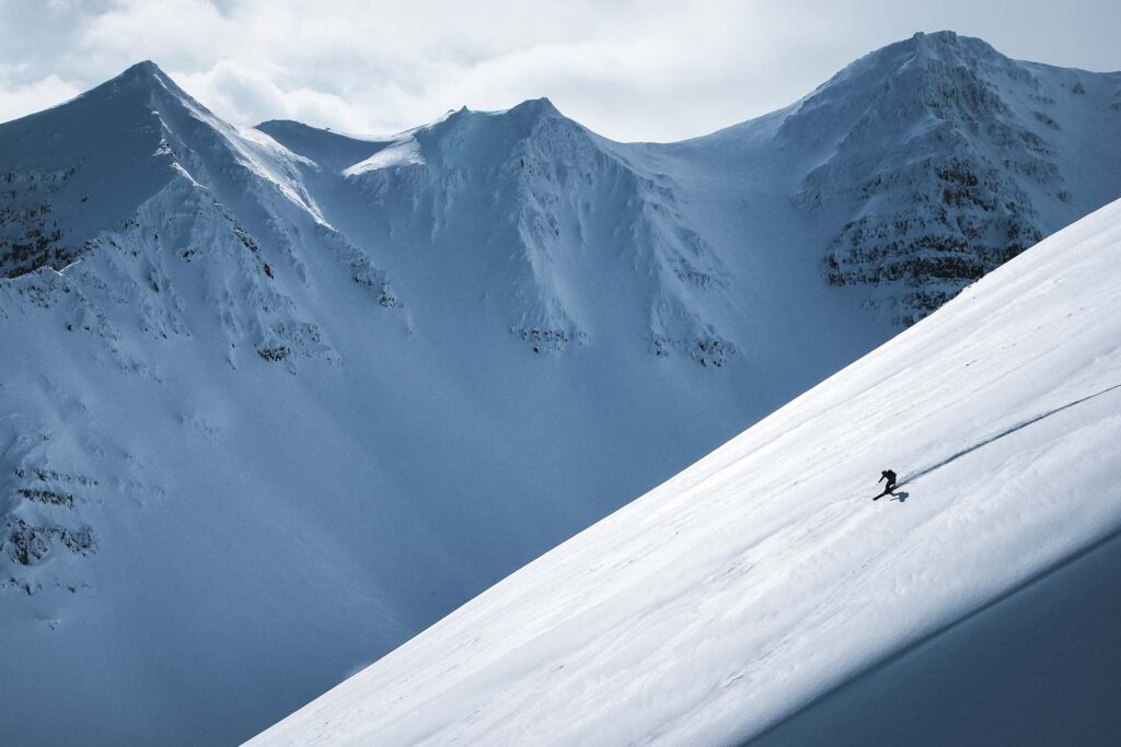 Perfect ski-touring setting