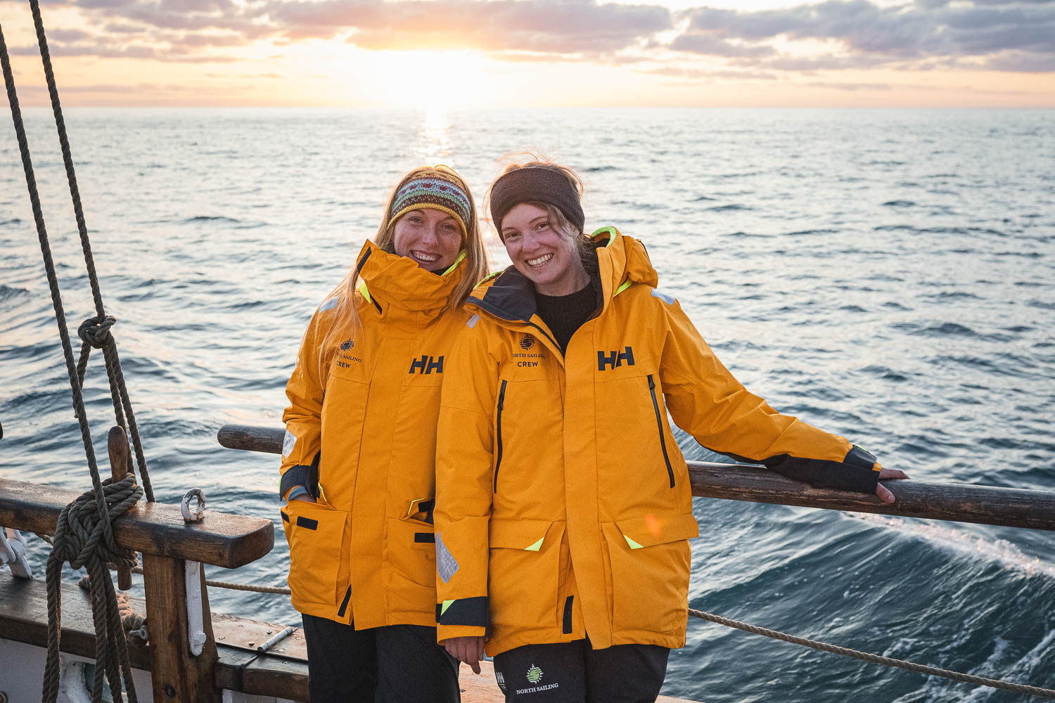 Happy crew onboard.