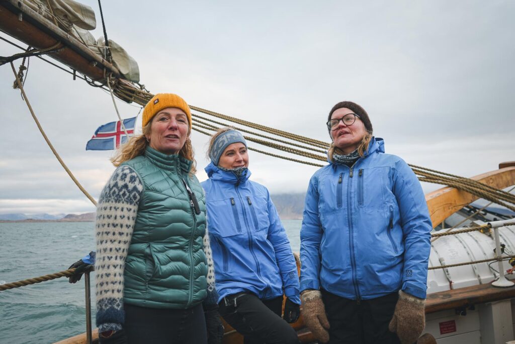 Female sailing Reykjavik